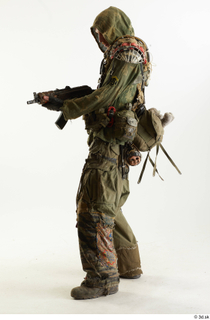  Photos John Hopkins Army Postapocalyptic Suit Poses aiming the gun standing whole body 0010.jpg
